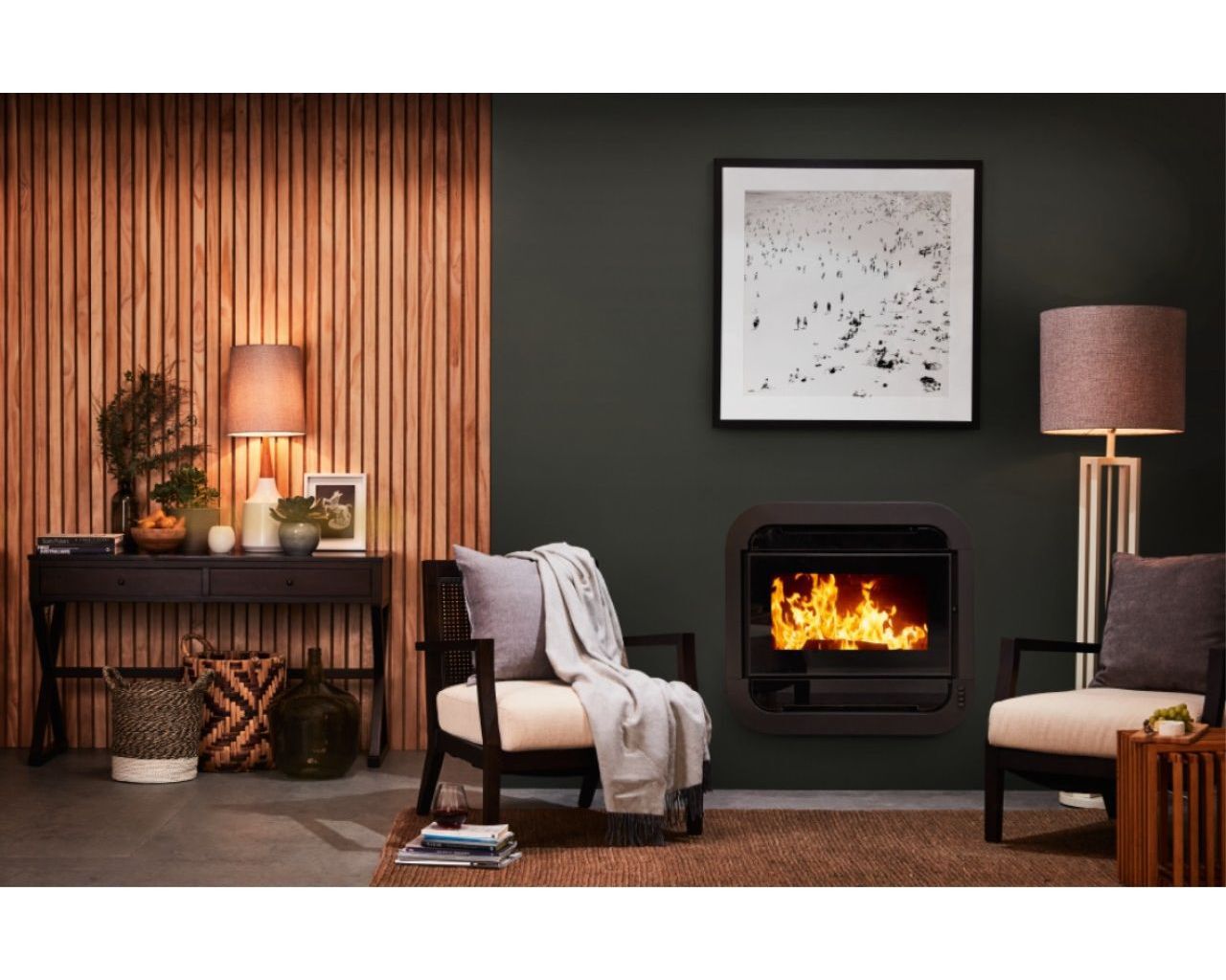 Austwood Lachlan Insert Wood Heater, , hi-res