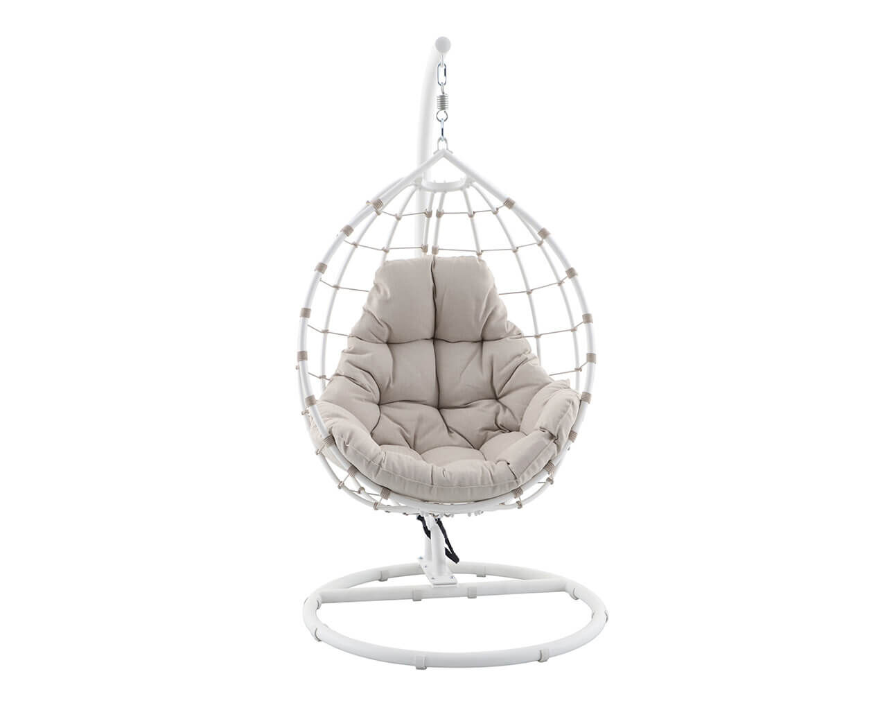 Evolve Hanging Egg Chair - White, White, hi-res