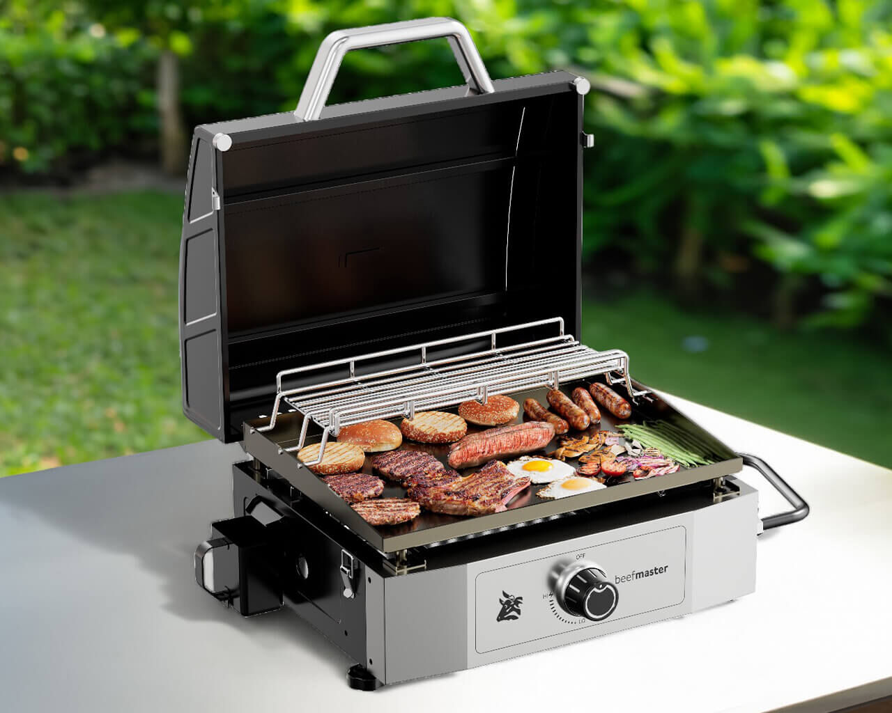 Beefmaster Griddle 1 Burner Flat Top Portable BBQ, , hi-res