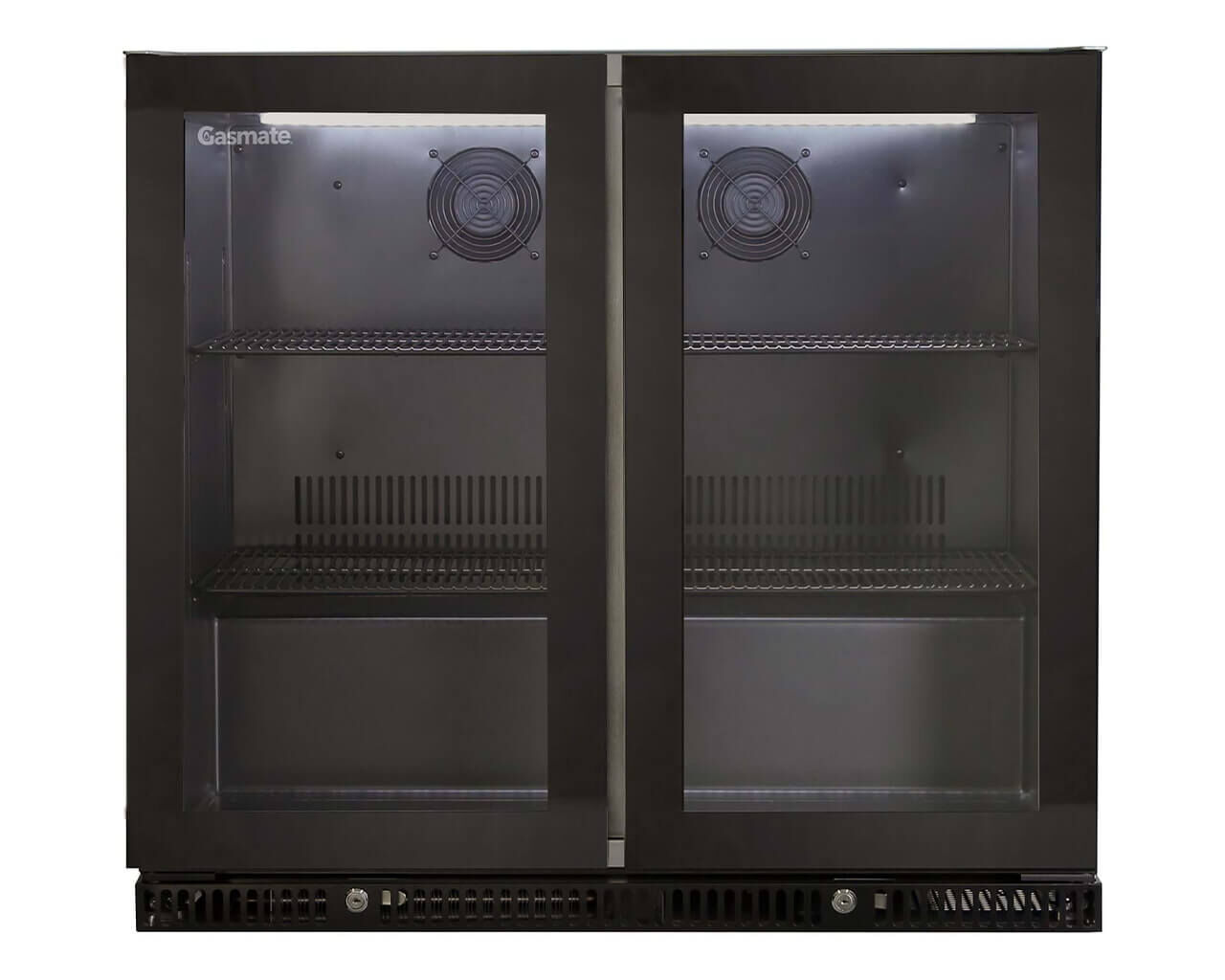 Gasmate Premium Glass Bar Fridge  187L - 2 Door, , hi-res