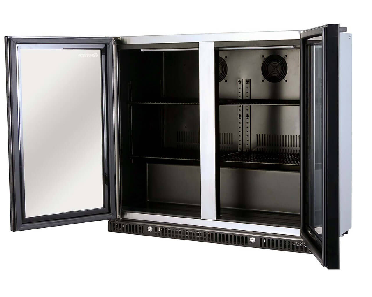 Gasmate Premium Glass Bar Fridge  187L - 2 Door, , hi-res