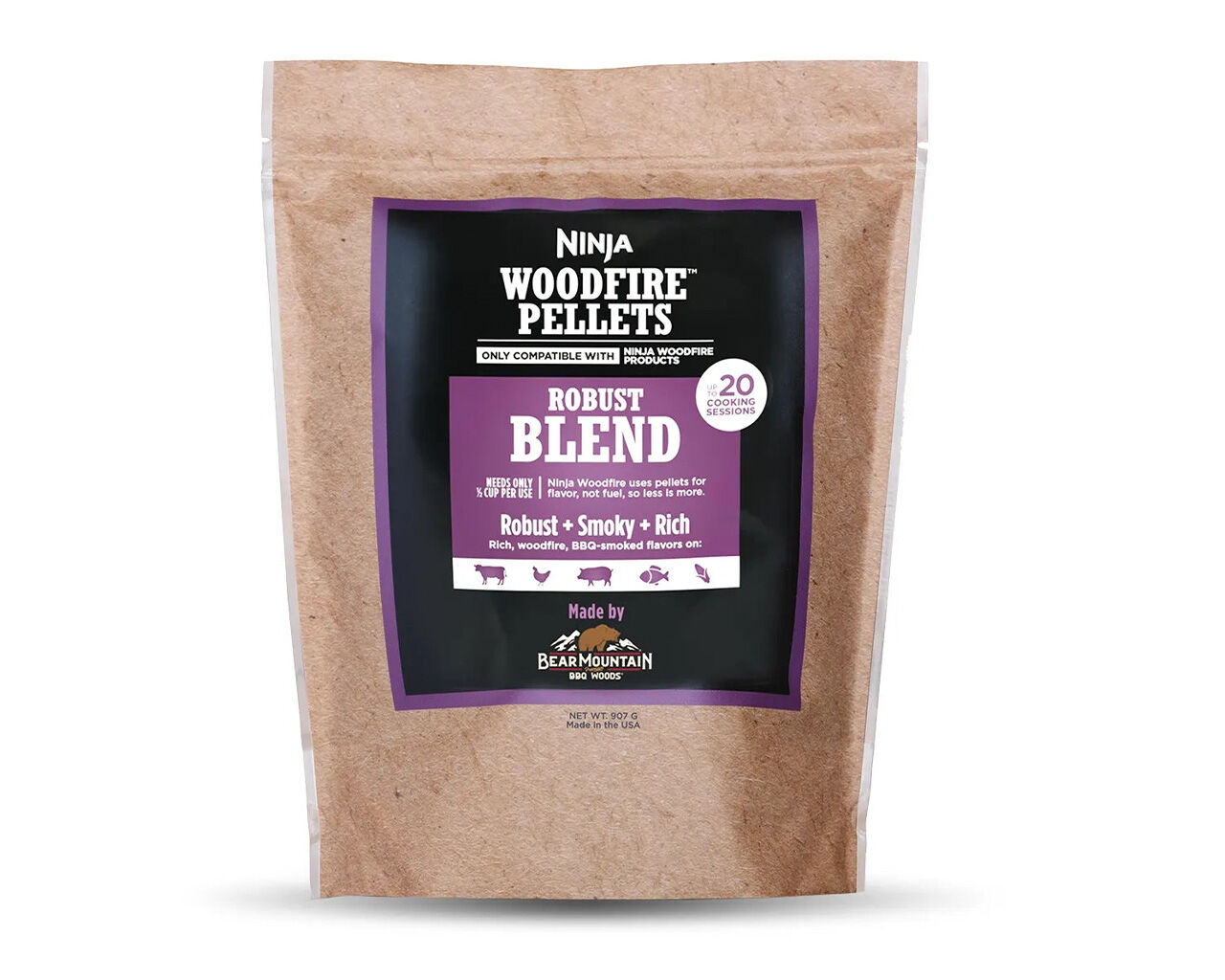 Ninja Woodfire Grill Robust Blend Pellets - 900g