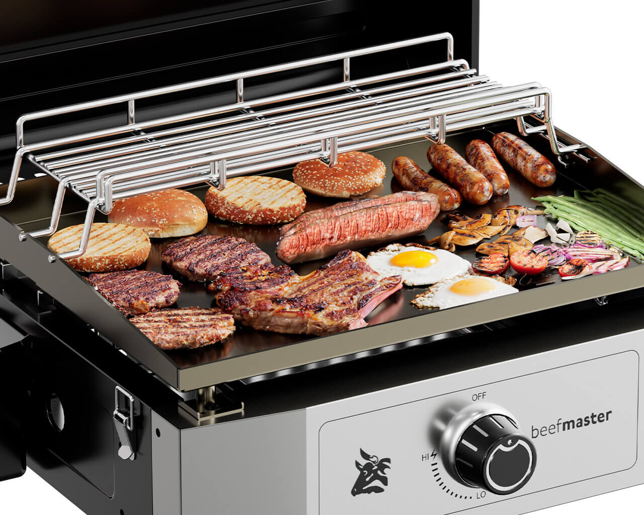 Beefmaster Griddle 1 Burner Flat Top Portable BBQ, , hi-res