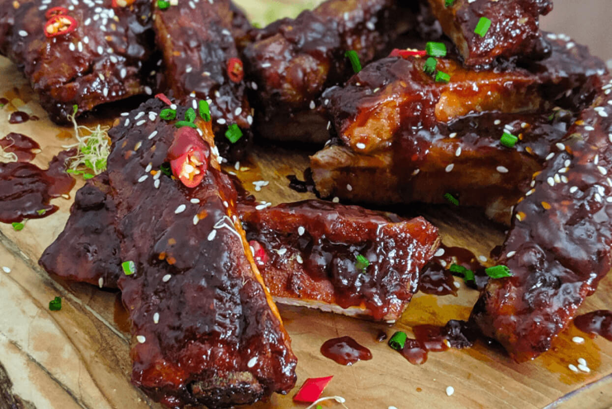 Asian Inspired Rotisserie Spare Ribs