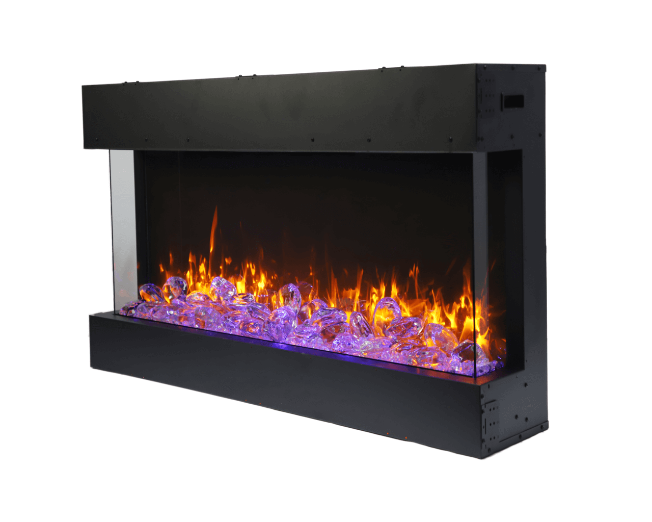 Amantii Smart 50" unit – 10 5/8" in depth 3 sided glass fireplace, , hi-res image number null