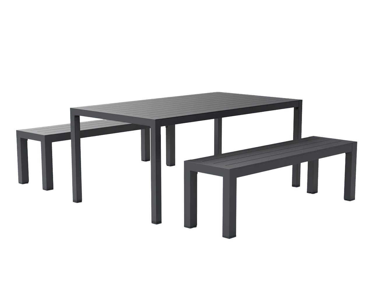 Jette 3 Piece Bench Setting - Grey, Grey, hi-res image number null