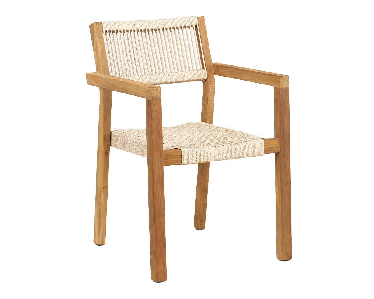 Kursi Teak & Rope Dining Chair, , hi-res image number null