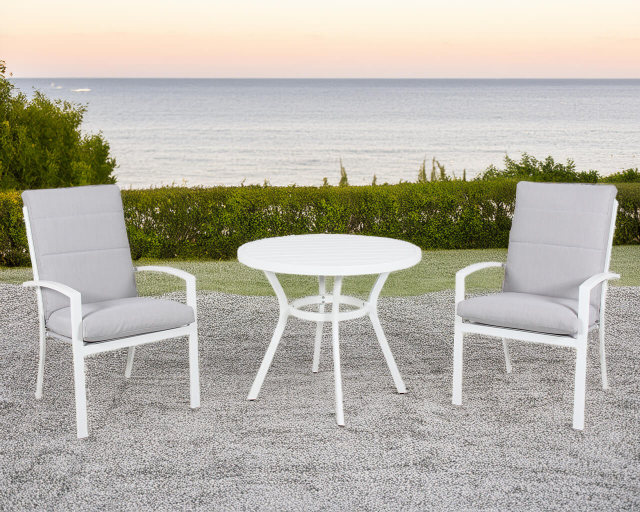 Jette 3 Piece Dining - White, White, hi-res image number null