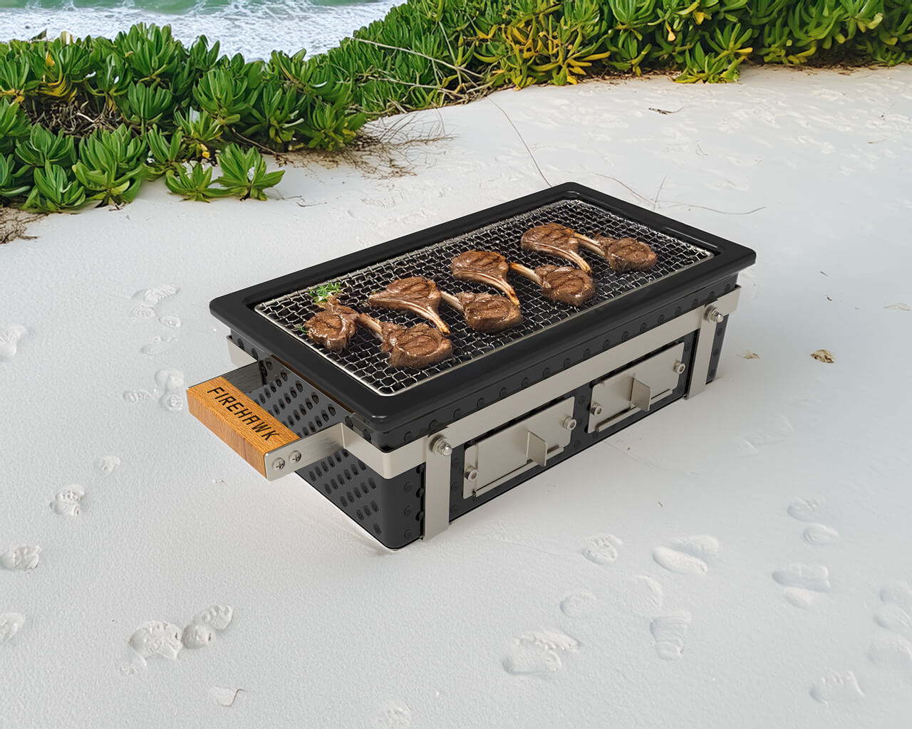 Firehawk Hibachi Tabletop Grill, , hi-res image number null