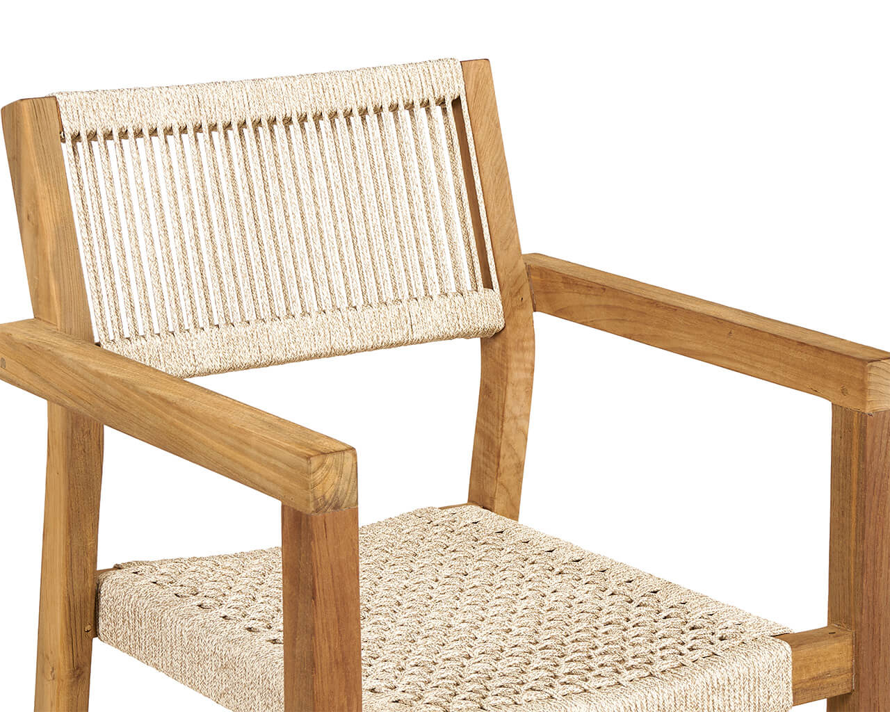 Kursi Teak & Rope Dining Chair, , hi-res image number null