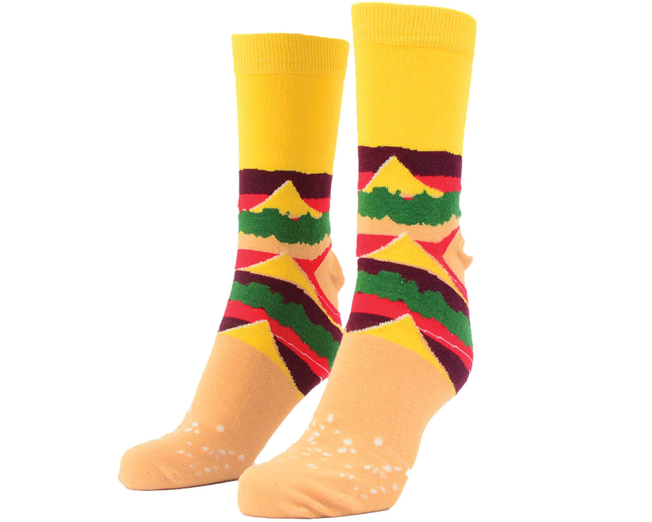 Novelty Burger Socks Box - 1 Pair, , hi-res image number null