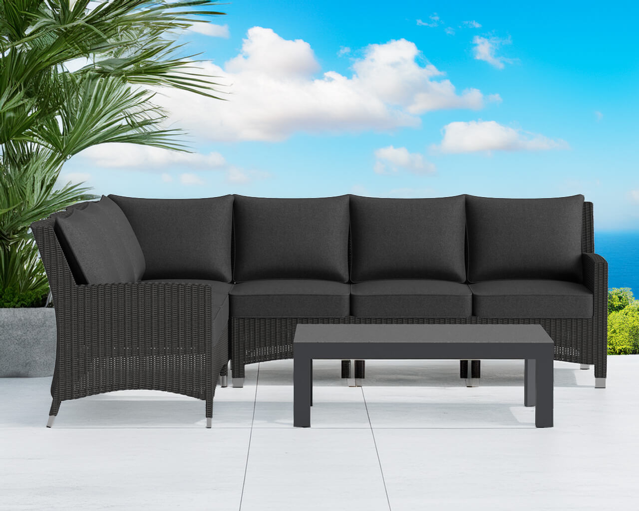 Avalon 3 Piece Corner Lounge Setting, , hi-res image number null