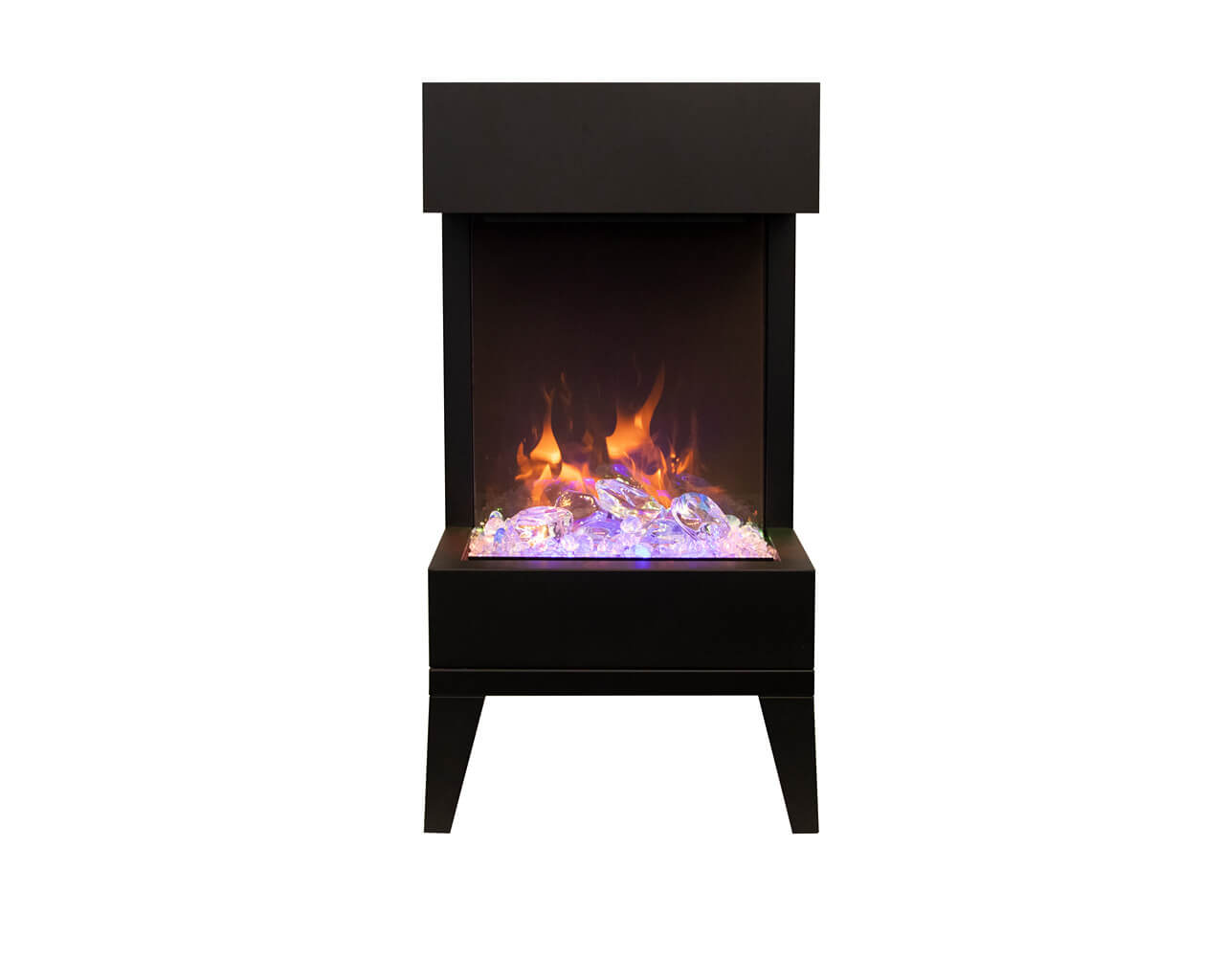 Amantii Smart 25" unit - 11 3/4" in depth 3 sided glass fireplace, , hi-res image number null