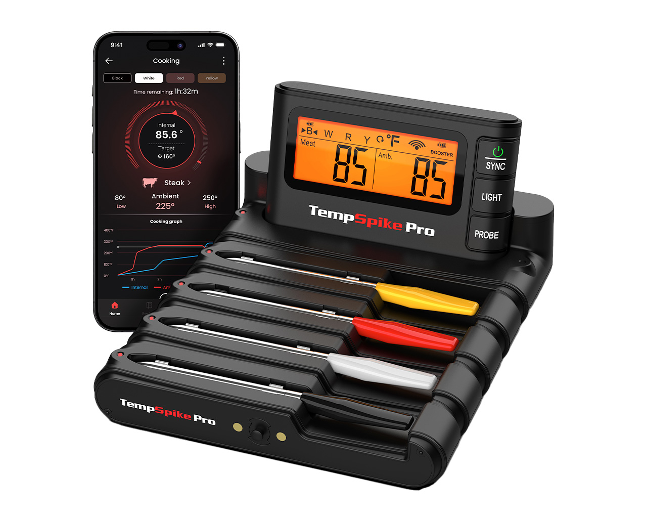 ThermoPro 4 Probe Tempspike Pro TP980W Wireless Meat Thermometer, , hi-res image number null