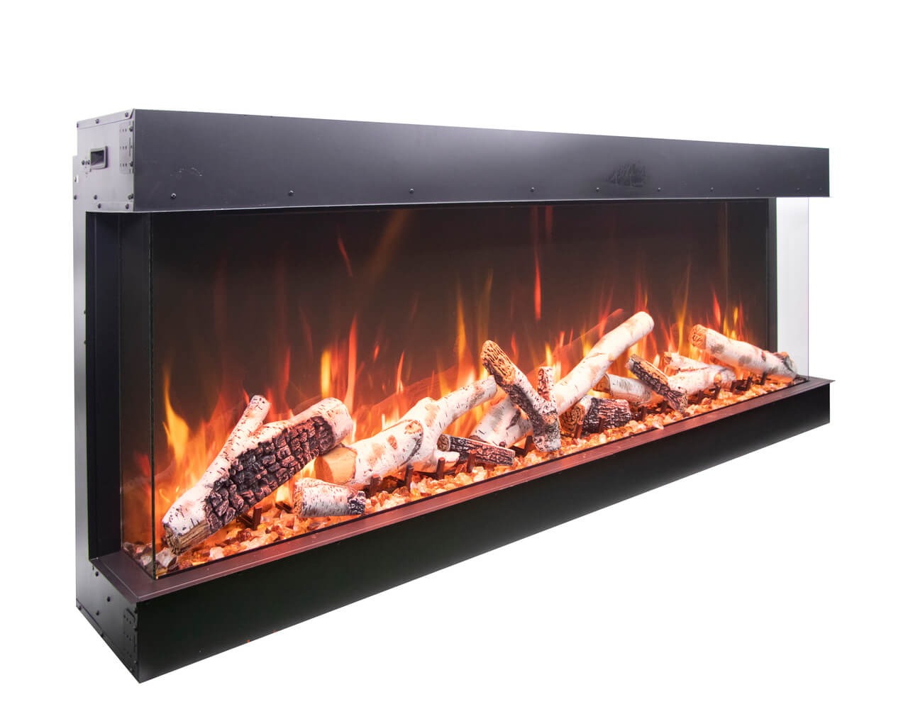 Amantii Smart 60" unit - 14 1/4" in depth 3 sided glass fireplace, , hi-res image number null