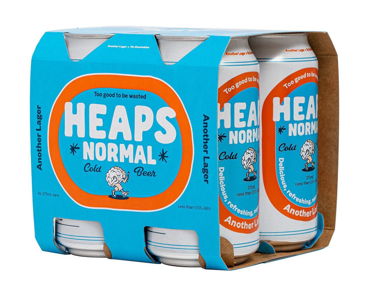 Heaps Normal Non Alch Larger 4X375Ml, , hi-res image number null