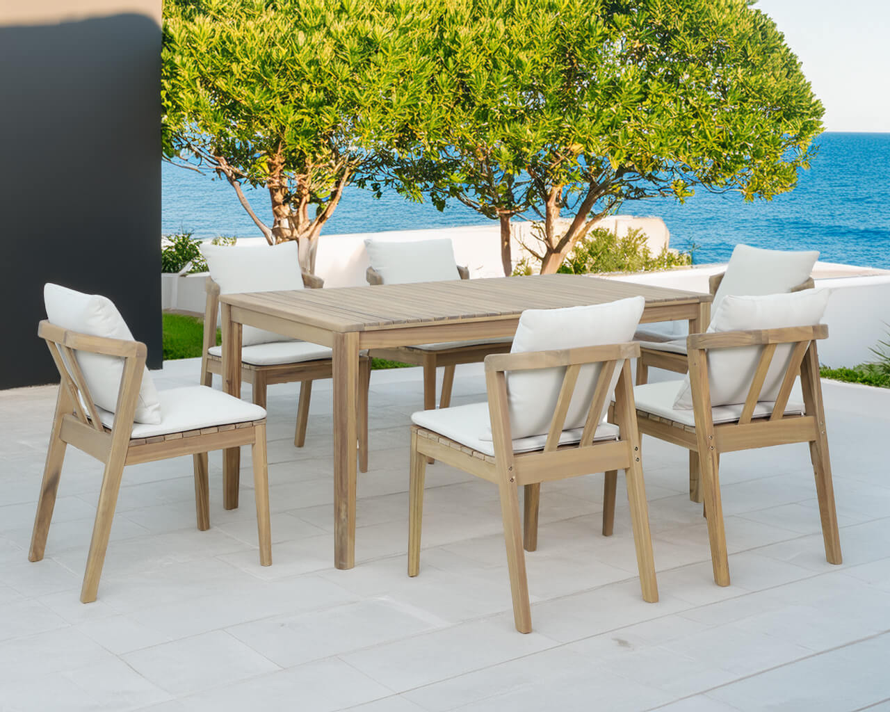 Nara 7 Piece Dining Setting, , hi-res image number null