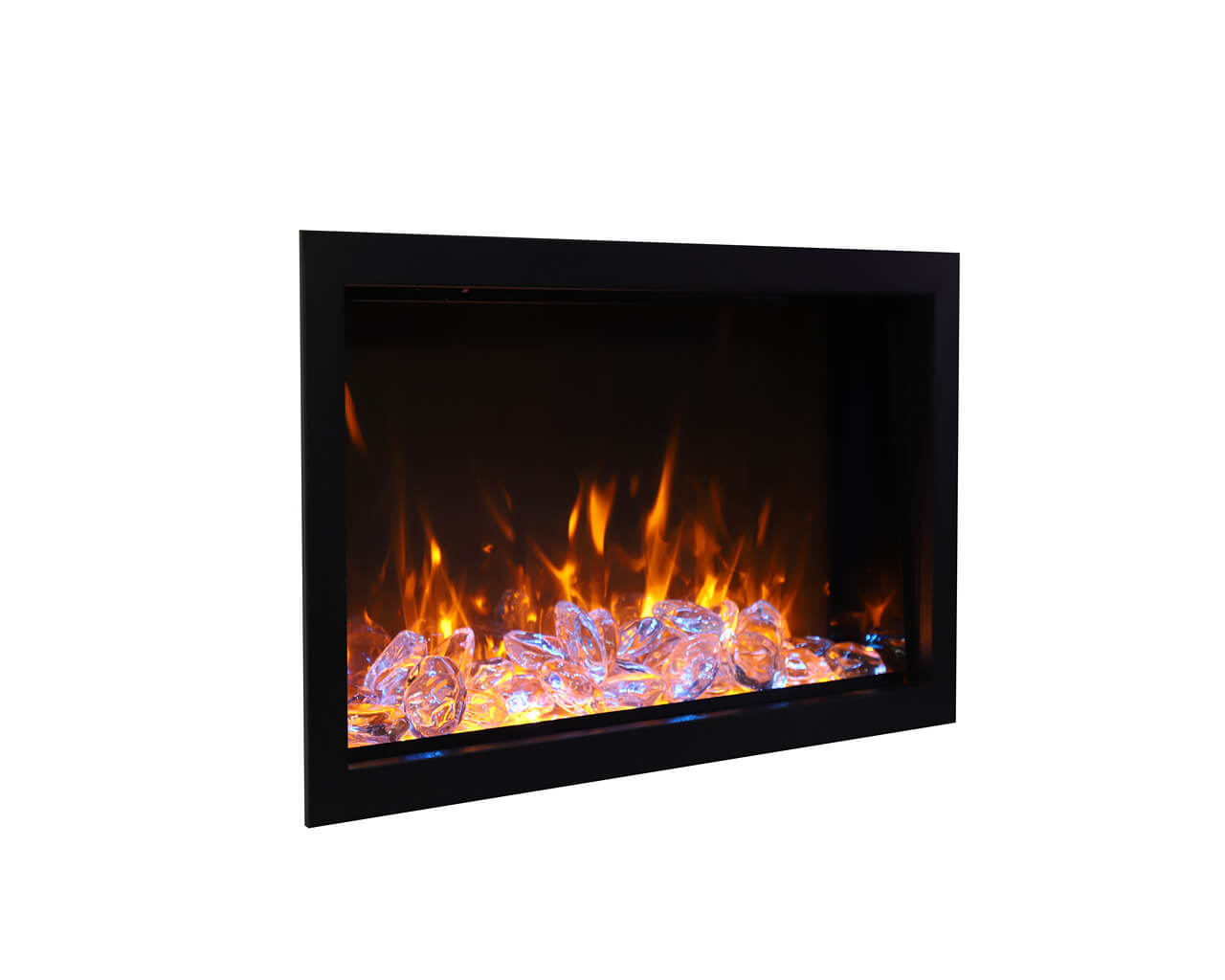 Amantii Smart 60″ Wide – Deep Indoor or Outdoor Electric Built-in only with Black Steel Surround, , hi-res image number null