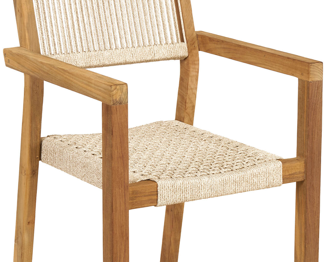 Kursi Teak & Rope Dining Chair, , hi-res image number null