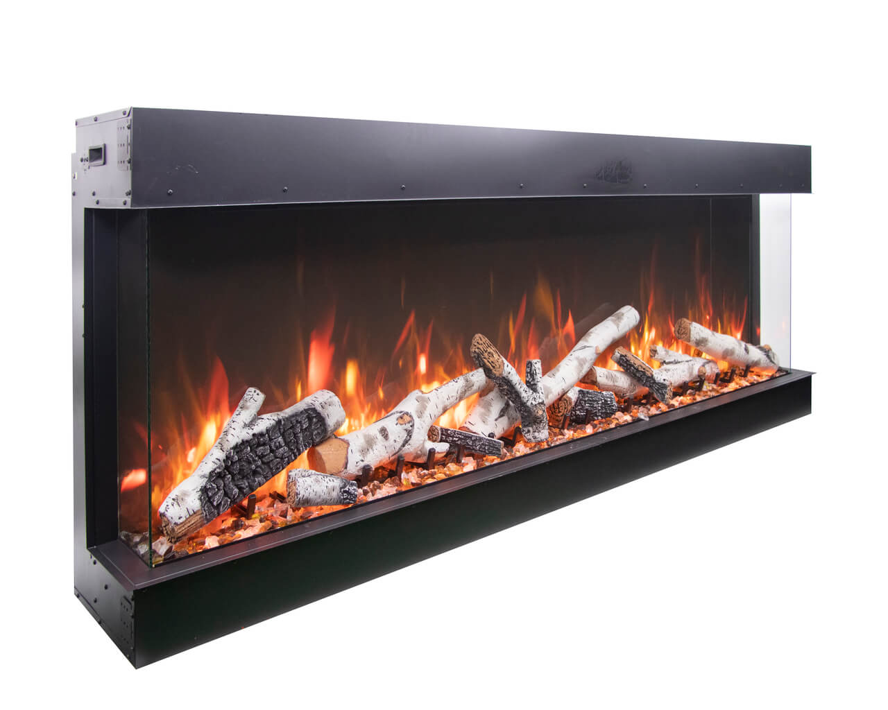 Amantii Smart 50" unit - 14 1/4" in depth 3 sided glass fireplace, , hi-res image number null