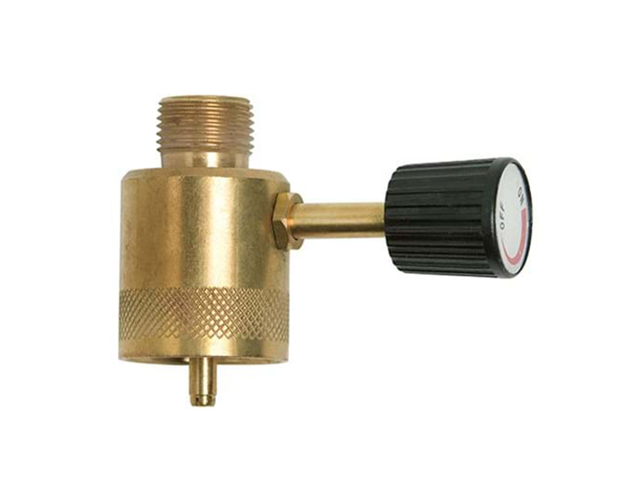 Gasmate Adaptor - 1" UNEF outlet to 3/8" BSP-L, , hi-res image number null