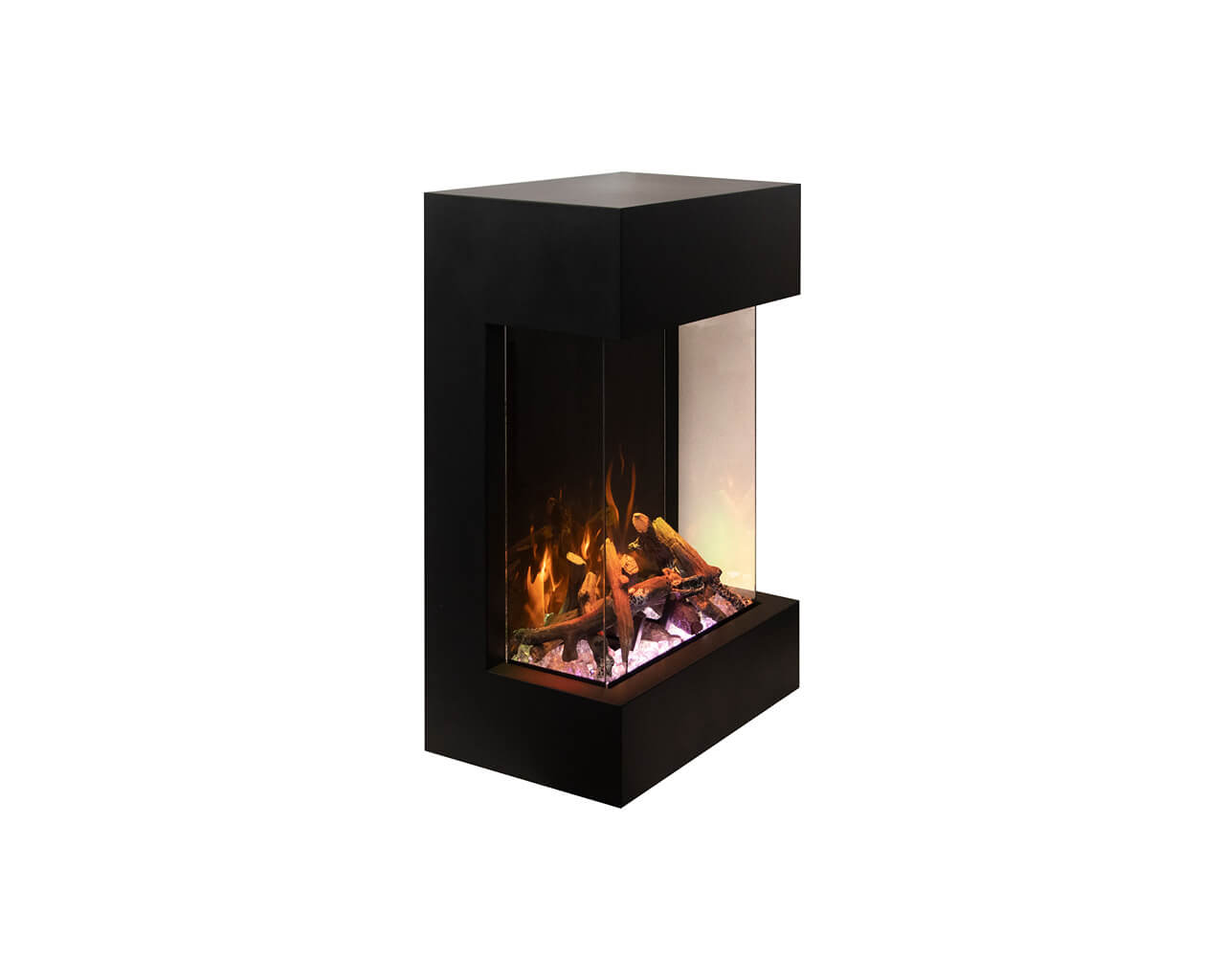 Amantii Smart 25" unit - 11 3/4" in depth 3 sided glass fireplace, , hi-res image number null