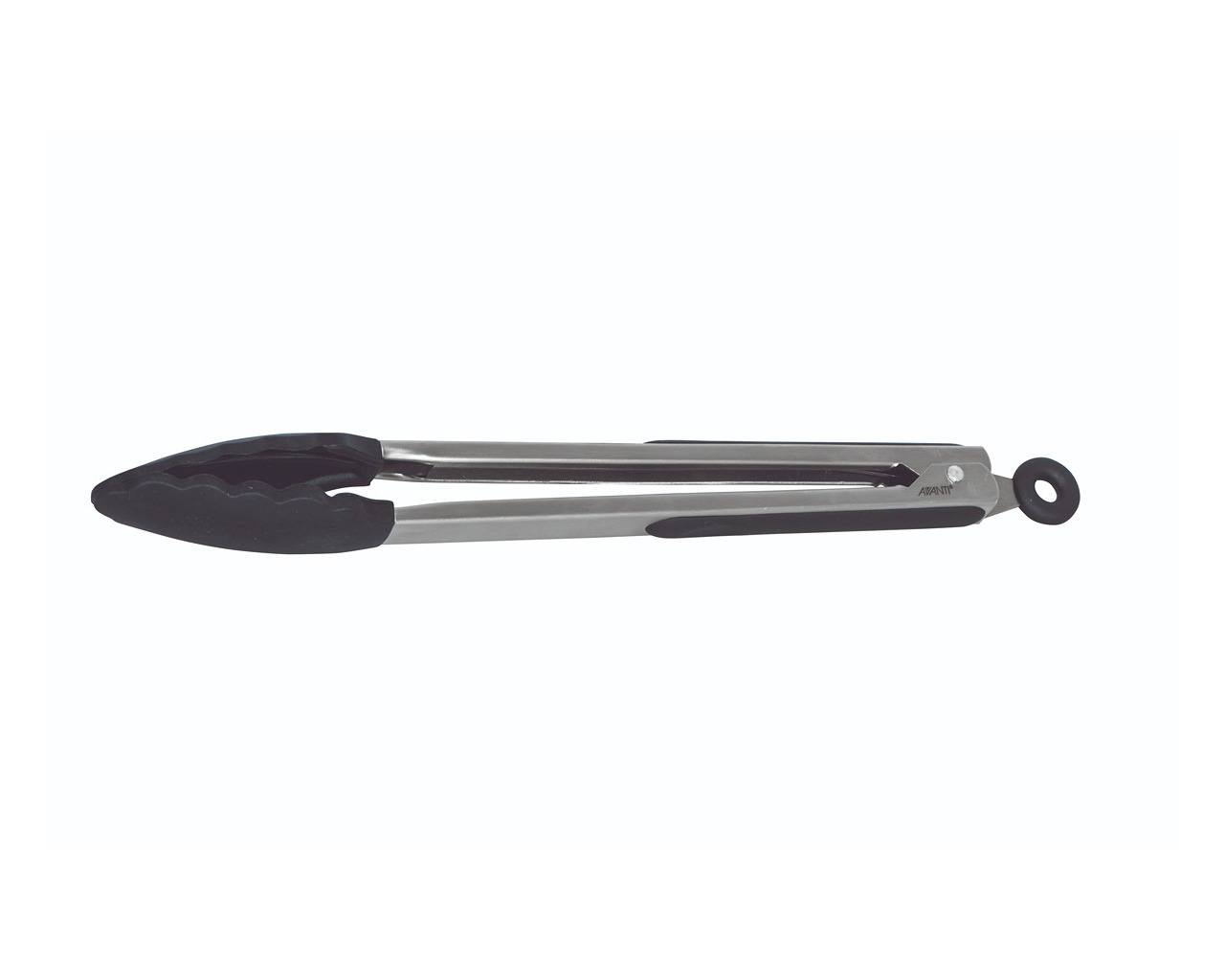 Avanti Silicone Tongs With Stainless Steel Handle 30cm - Black, , hi-res image number null