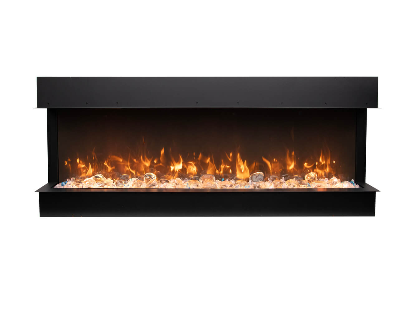 Amantii Smart 50" unit – 10 5/8" in depth 3 sided glass fireplace, , hi-res image number null