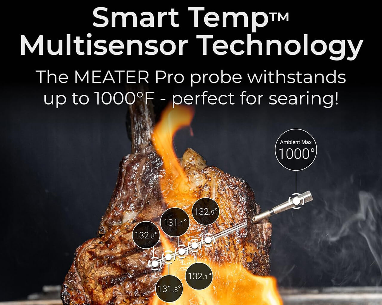 Meater Pro XL 4 Probe Wireless Smart Meat Thermometer, , hi-res image number null