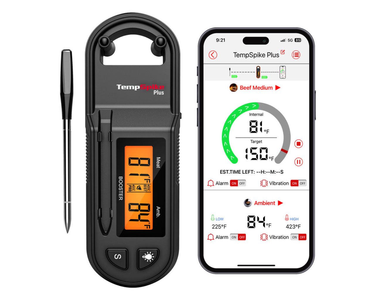 ThermoPro TP971 TempSpike Plus Wireless Meat Thermometer, , hi-res image number null