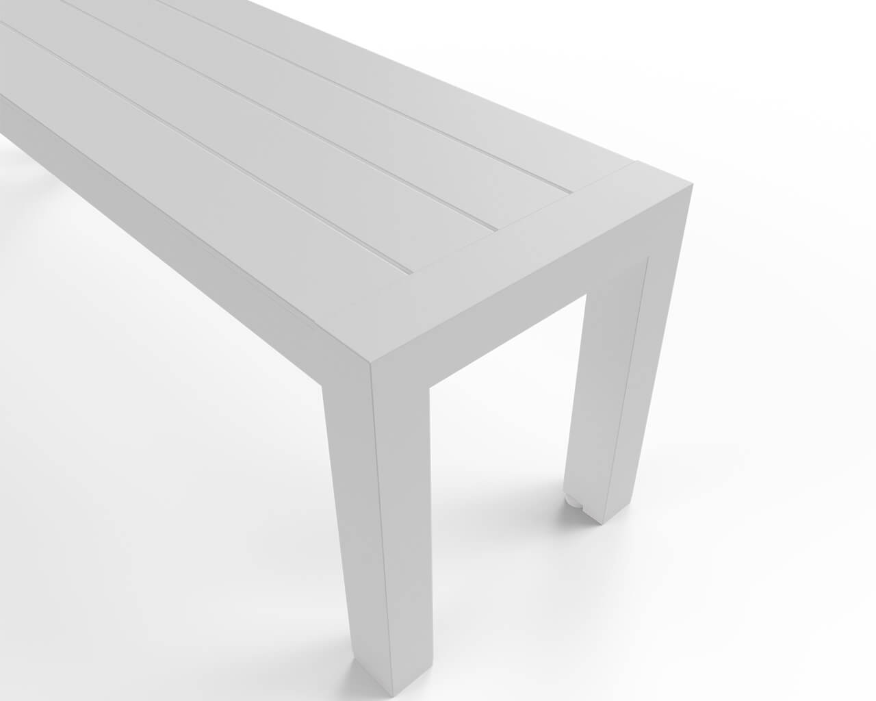 Jette 3 Piece Bench Setting - White, White, hi-res image number null