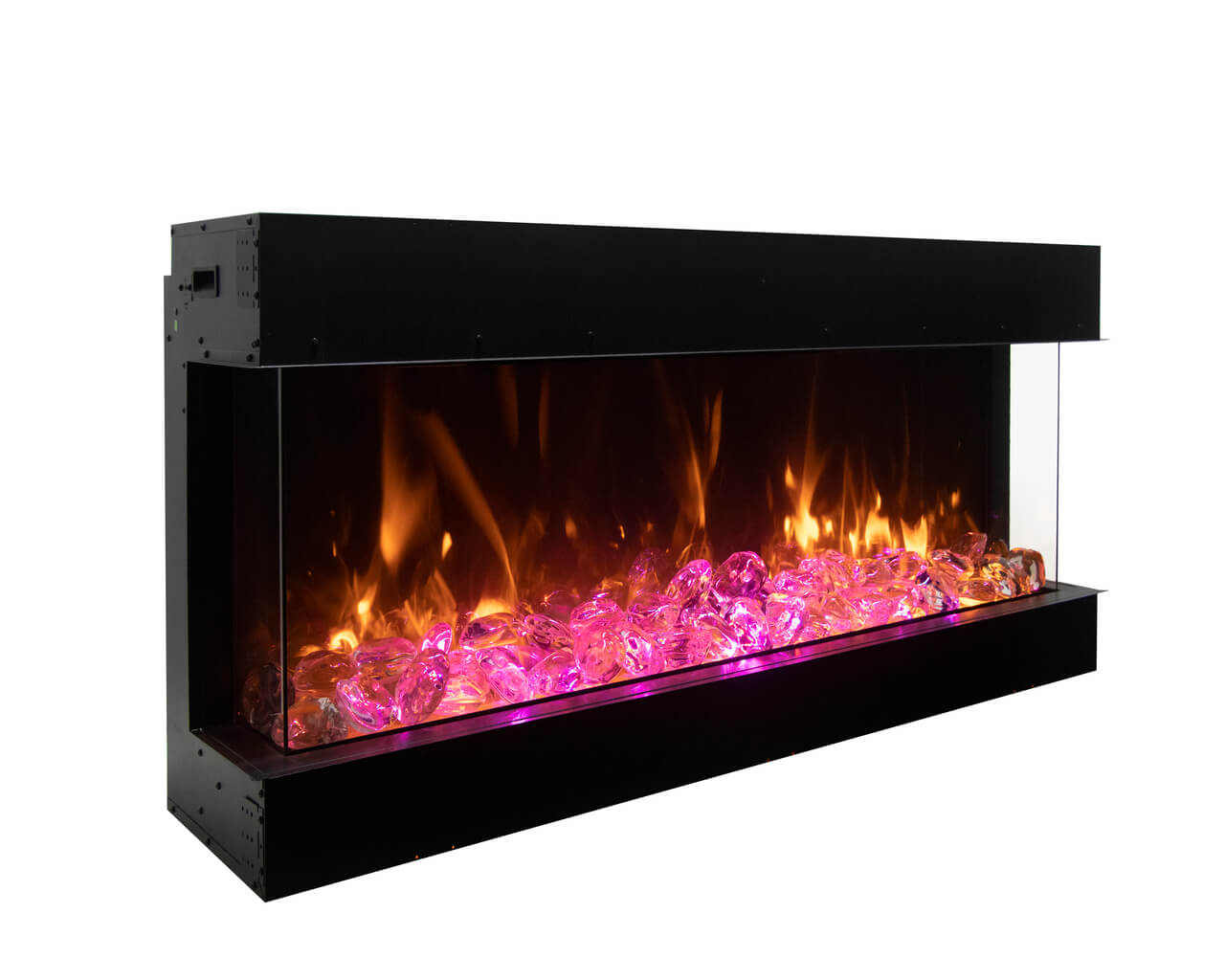 Amantii Smart 72" 3 sided glass electric fireplace Built-in only, , hi-res image number null