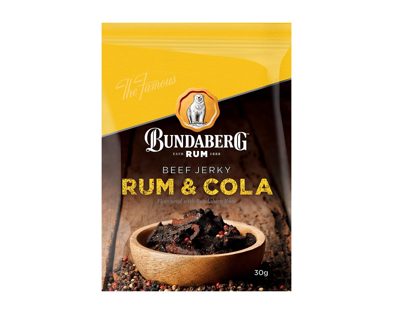 Bundaberg Rum & Cola Beef Jerky 30g, , hi-res image number null