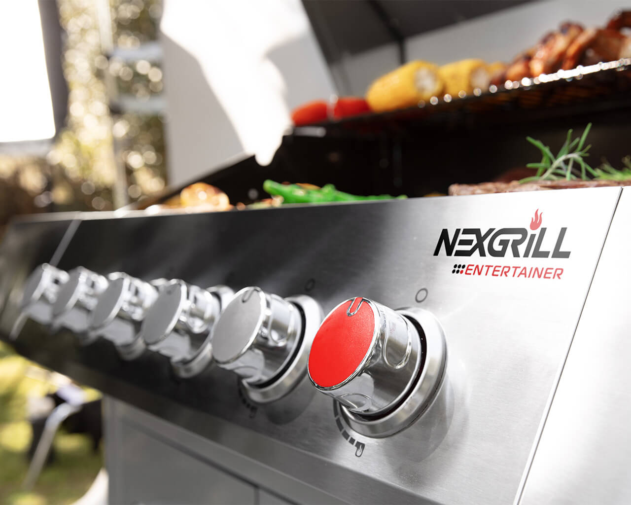 Nexgrill Entertainer 6 Burner BBQ with Sear Zone and Side Burner, , hi-res image number null