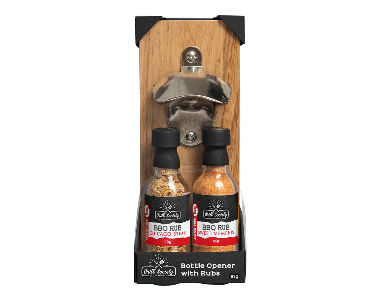 Grill Society Bottle Opener & Spice Rub Gift Set, , hi-res image number null