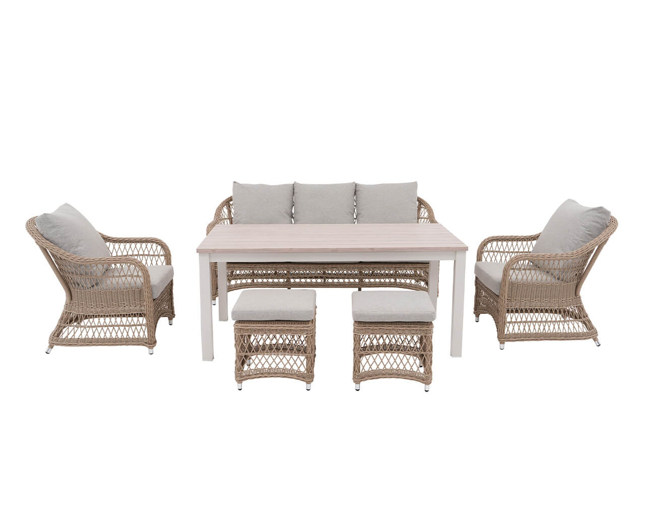 Kalbarri 6 Piece Low Dining Setting, , hi-res image number null