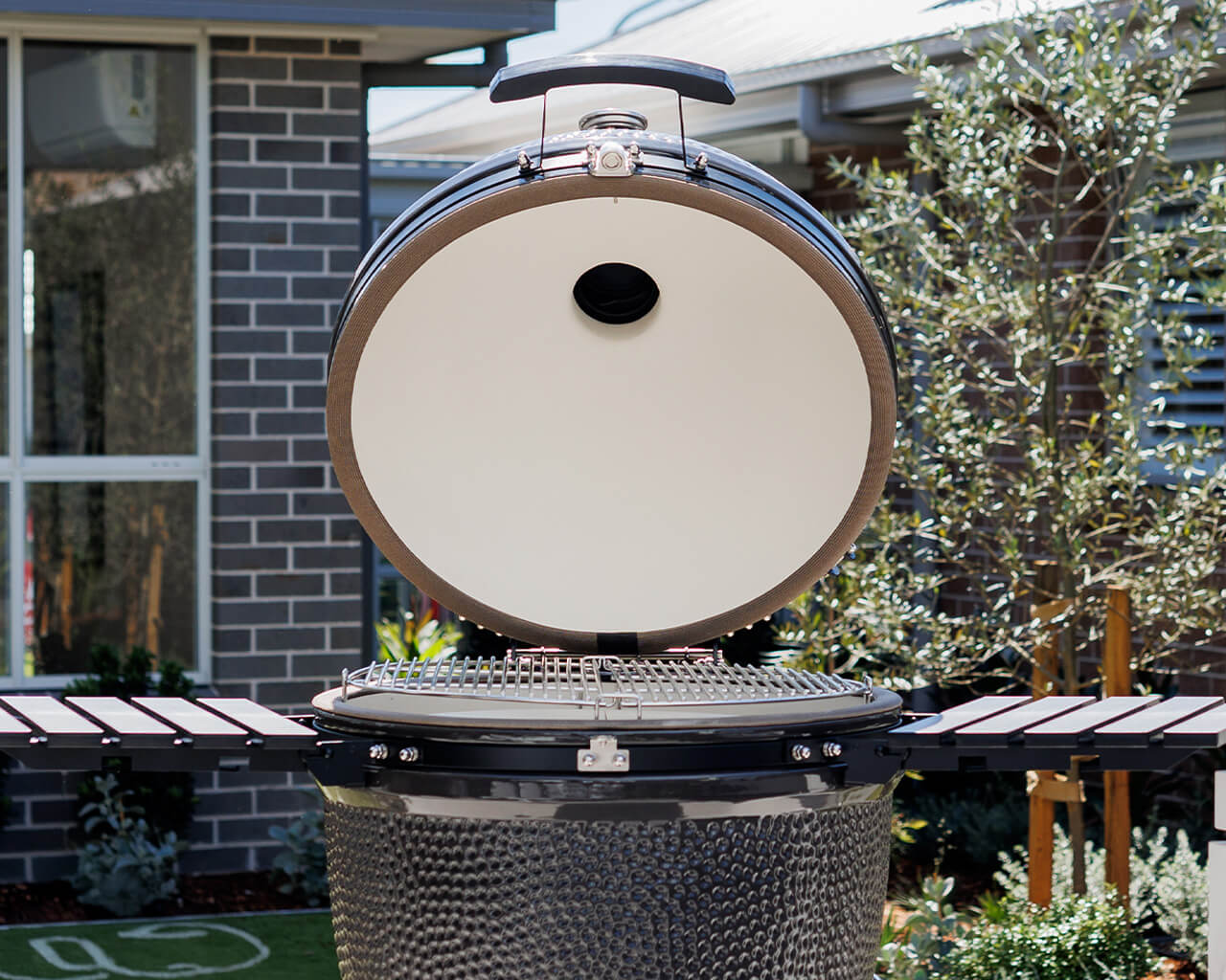 Firehawk Stringybark Kamado Ceramic Charcoal BBQ 68cm (27") - Grey, , hi-res image number null