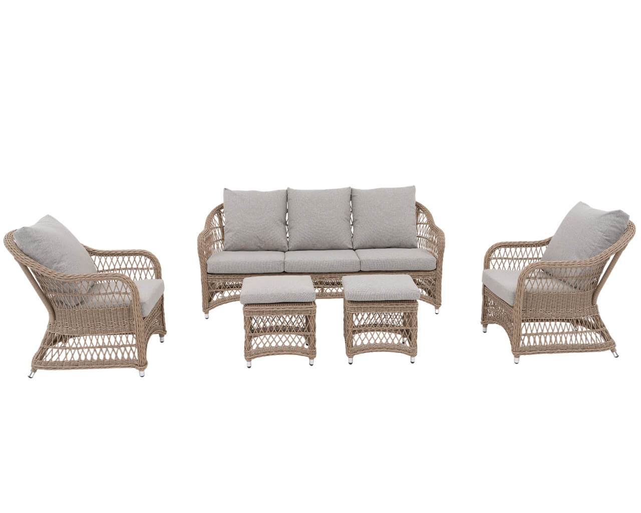 Kalbarri 6 Piece Low Dining Setting, , hi-res image number null