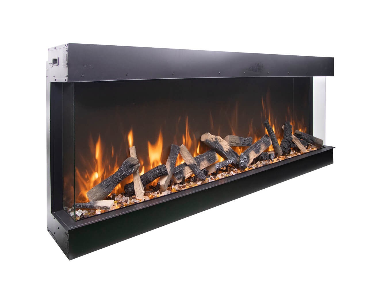 Amantii Smart 40" unit - 14 1/4" in depth 3 sided glass fireplace, , hi-res image number null