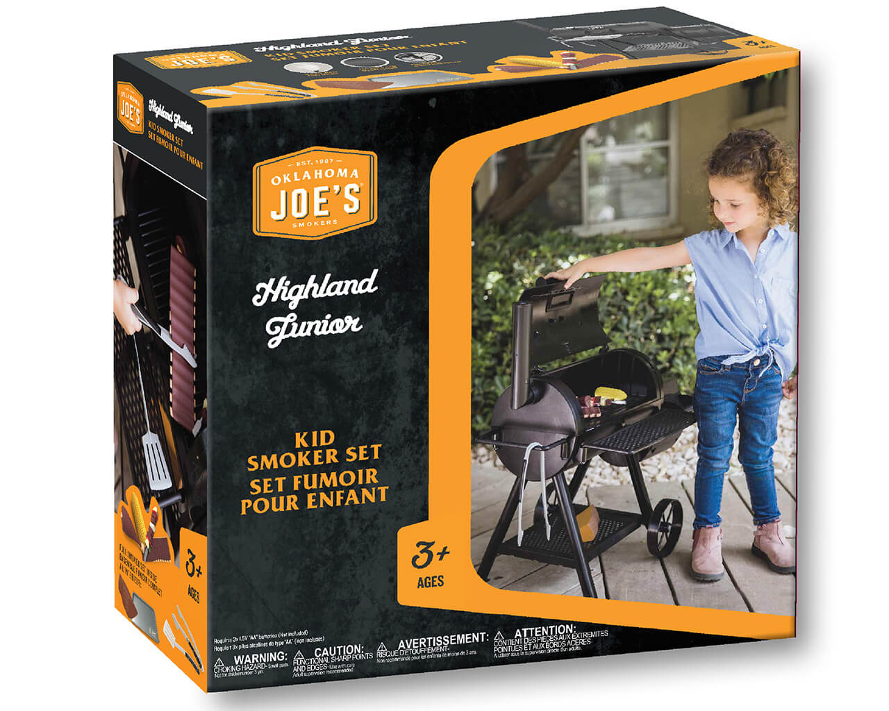 Oklahoma Joe's Kids Play Toy BBQ Smoker Set with Real Smoke Effect, , hi-res image number null