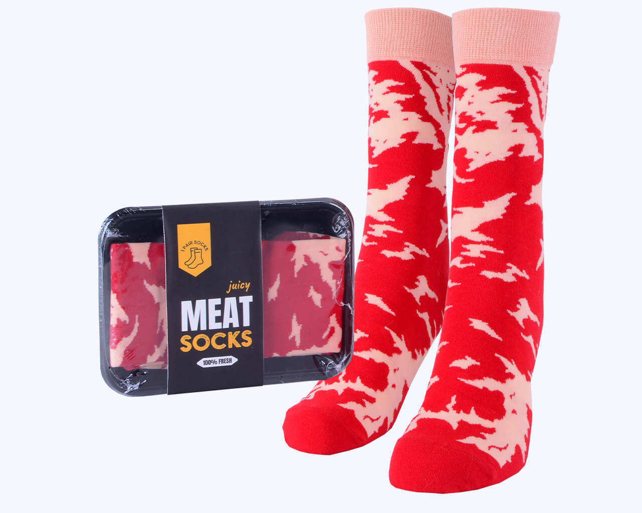 Novelty Meat Socks Box - 1 Pair, , hi-res image number null