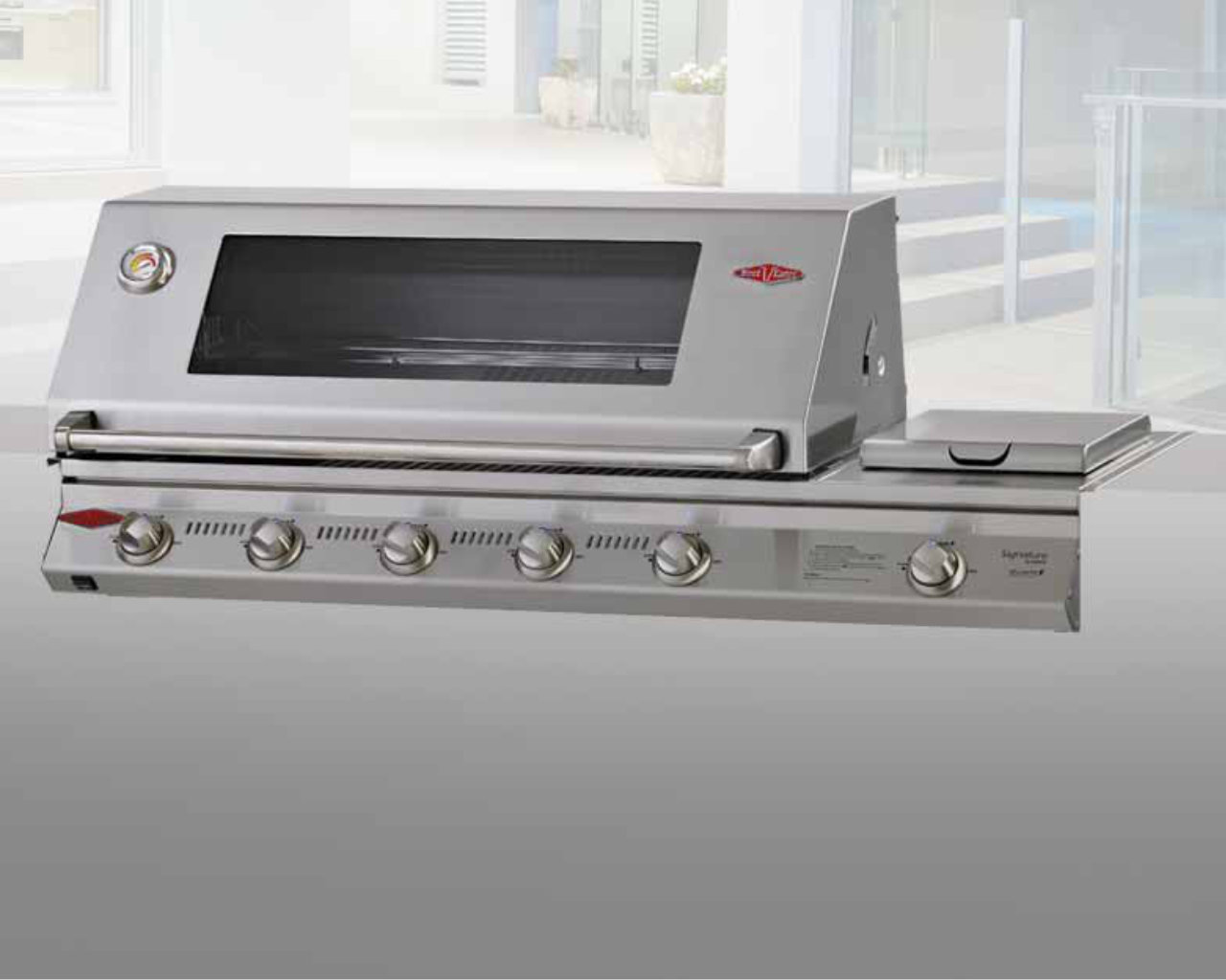 BeefEater Signature SL4000 5 Burner Build In BBQ With Side Burner, , hi-res image number null